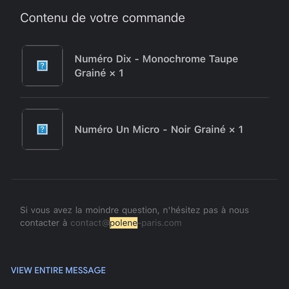 Polene Numéro Un Micro Black NWOT - Picture 4 of 5